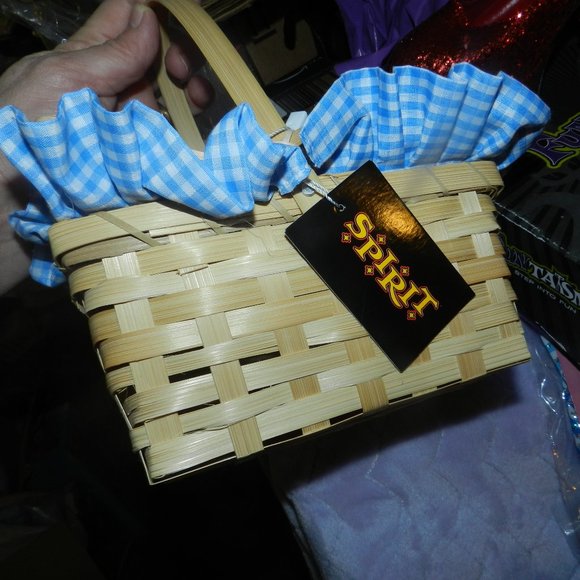 Deluxe Gingham Wicker Baskets Large Select Red OR Blue🆕SHIPS FAST😮‍💨⚡🚚 - Picture 1 of 15